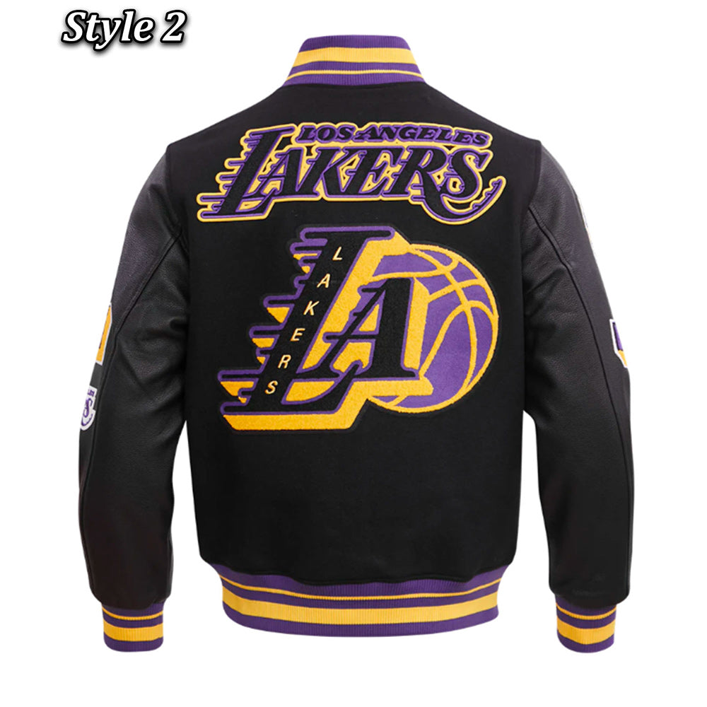 Shop Mash Up Capsule LA Lakers Varsity Jacket