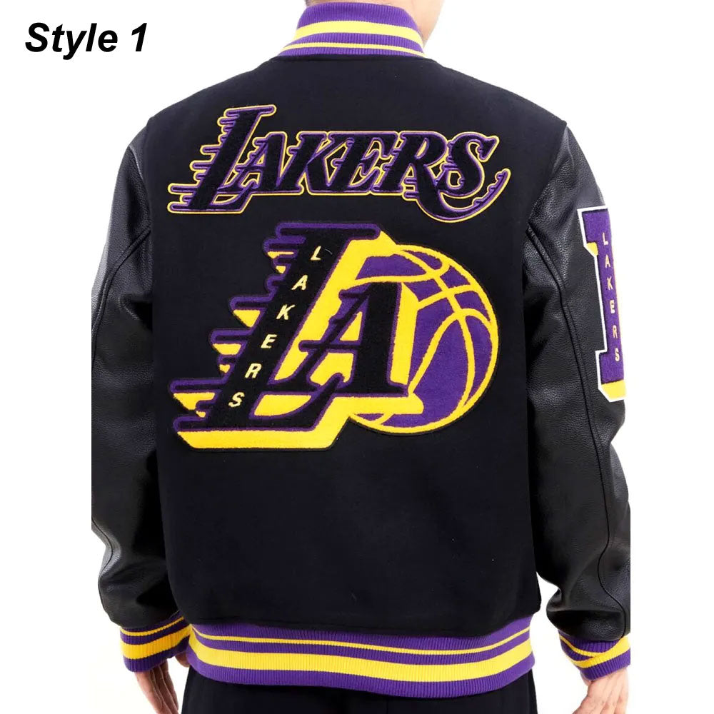 Shop Mash Up Capsule LA Lakers Varsity Jacket