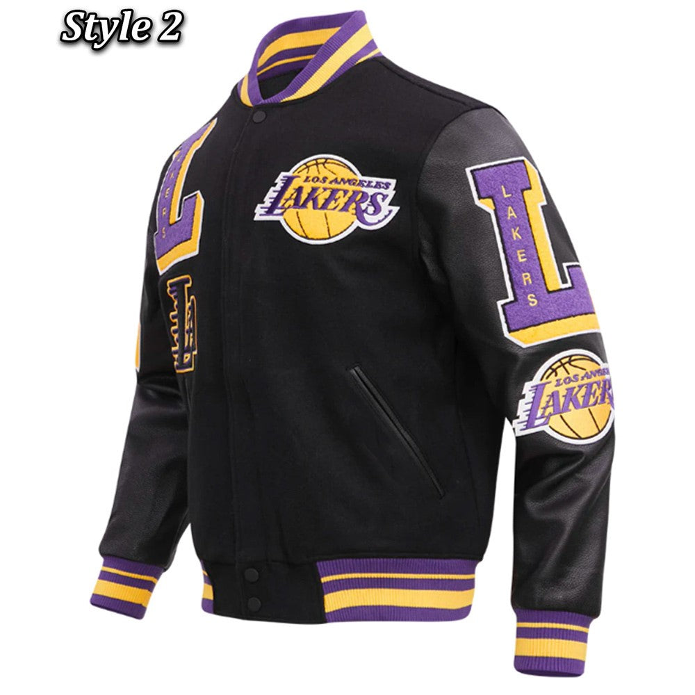 Shop Mash Up Capsule LA Lakers Varsity Jacket