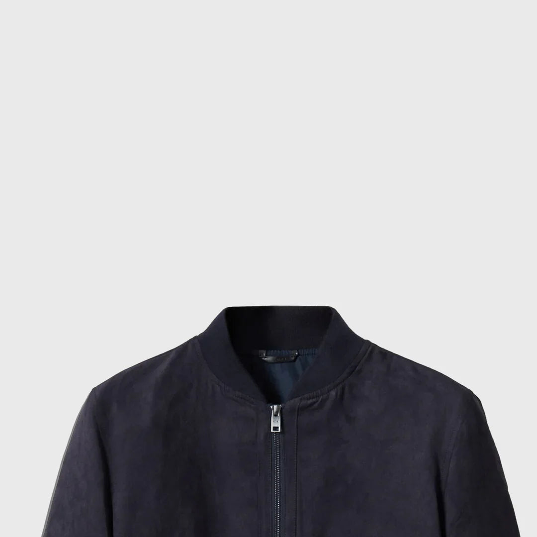 Shop The Elegant Suede Bomber - Men's Leather Jacket
