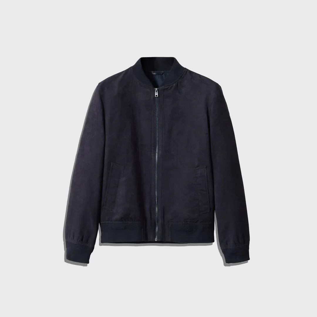 Shop The Elegant Suede Bomber - Men's Leather Jacket