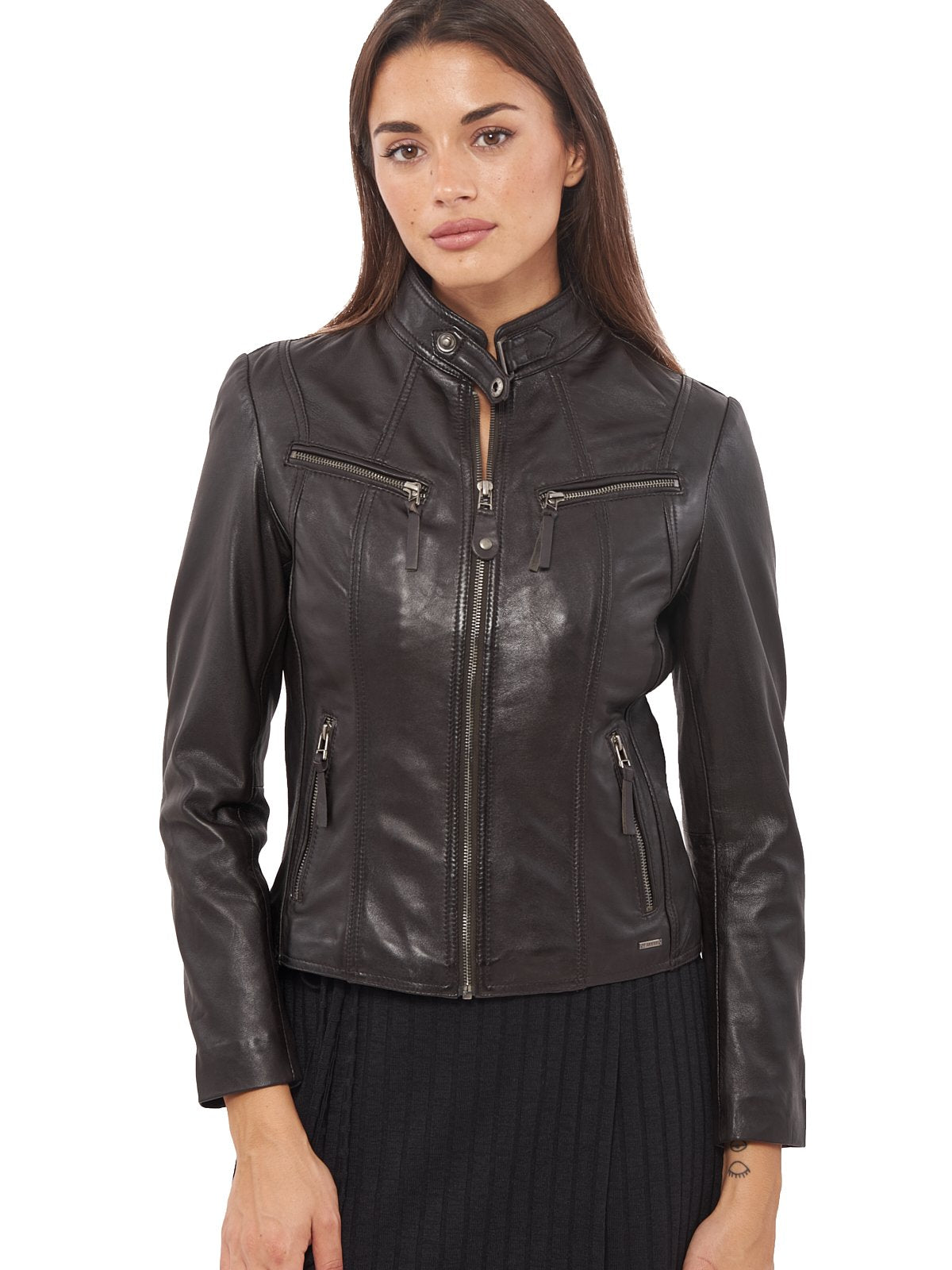 Shop Classics Front Pocket Leather Jacket