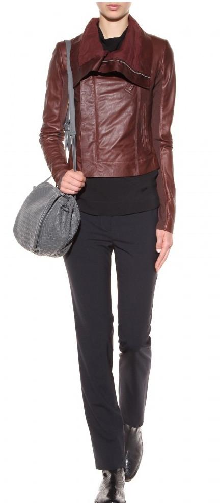 Shop Women Brown Biker Leather Jacket