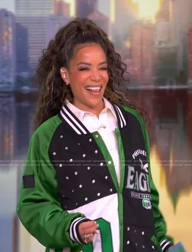 Sunny Hostin Eagles Varsity Jacket