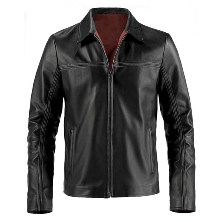 Shop British thriller movie Layer Cake Premium Leather Jacket